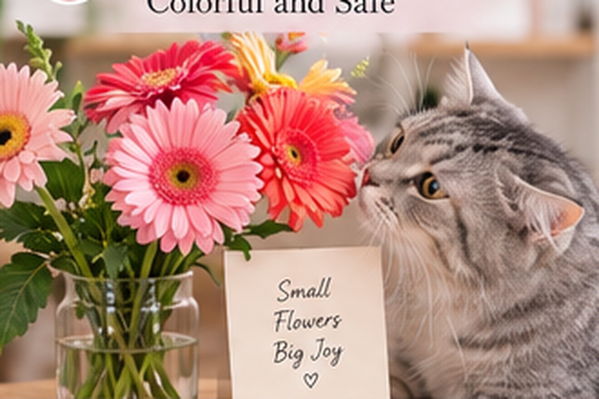 “Pet-friendly [flower name] with cat and dog | Molly Florist Malaysia”