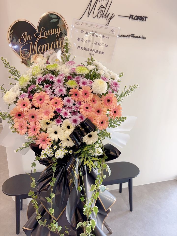 Funeral Flower Stand KL Same Day Delivery -(24)