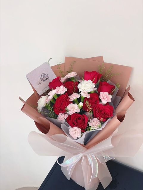 Rosy Promise Fresh Rose Bouquet KL Same Day Delivery