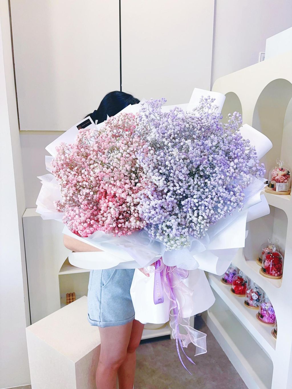 Pastel Dream Fresh Baby Breath Bouquet KL Same Day Delivery