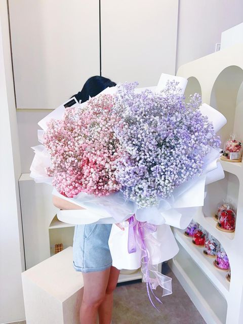Pastel Dream Fresh Baby Breath Bouquet KL Same Day Delivery