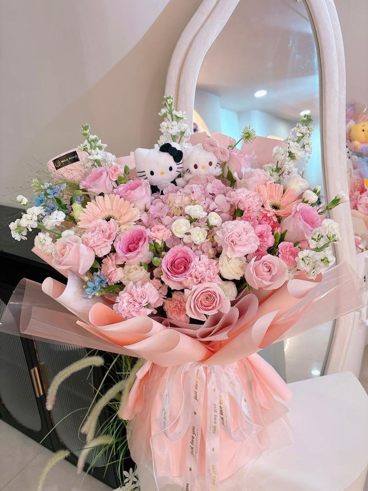 Soft Romance  Kitty Bouquet KL Same Day Delivery