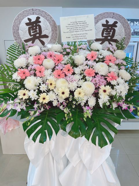Angel Condolence Flower Stand KL Same Day Delivery (26)