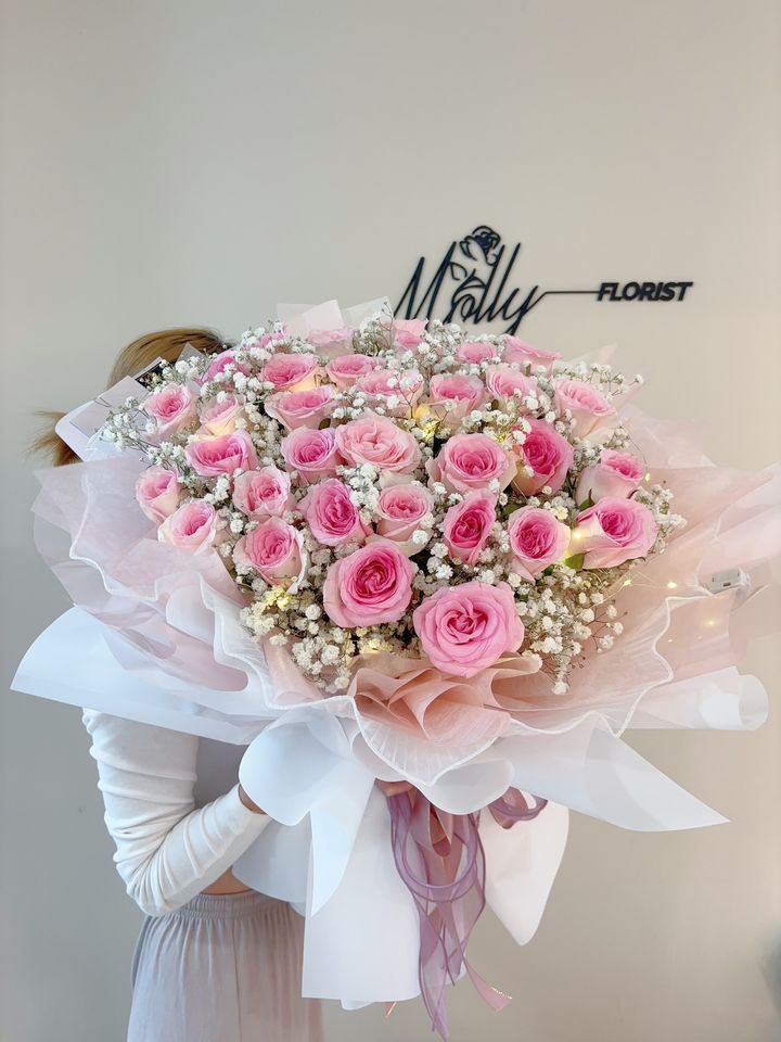 33 Stalk Roselle(洛神玫瑰） Special Rose Fresh Flower- L Size