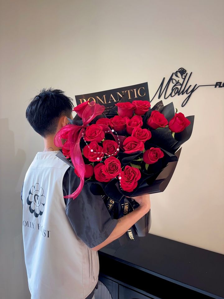 Valentines Eternal Red Love Fresh Bouquet KL Same Day Delivery