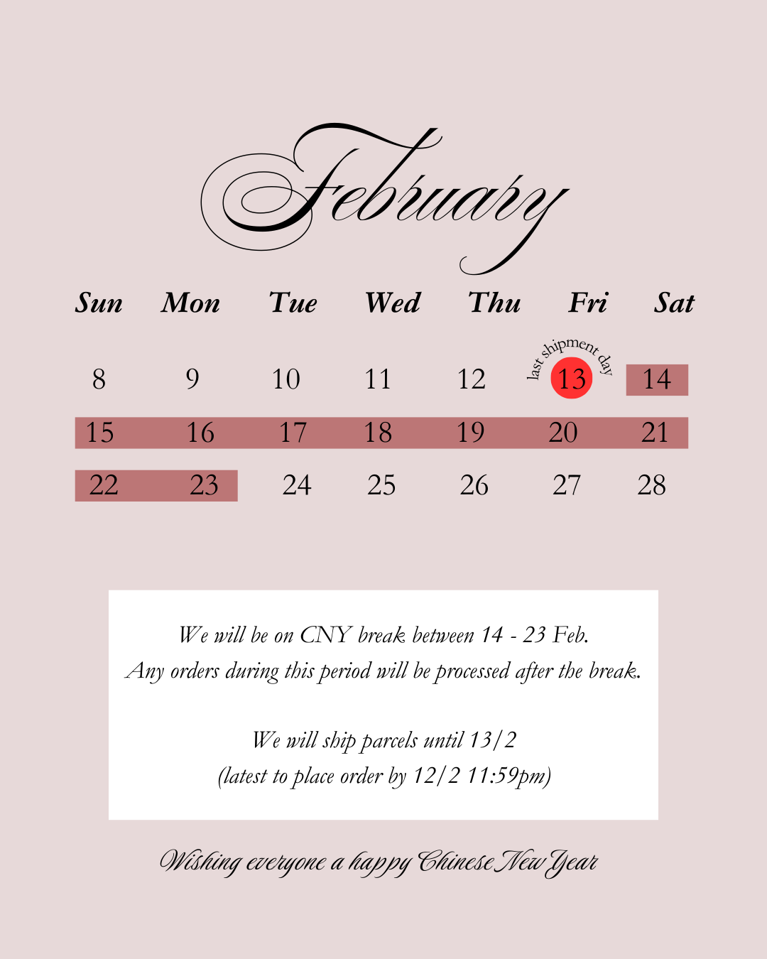 Sun Mon Tue Wed Thu Fri Sat