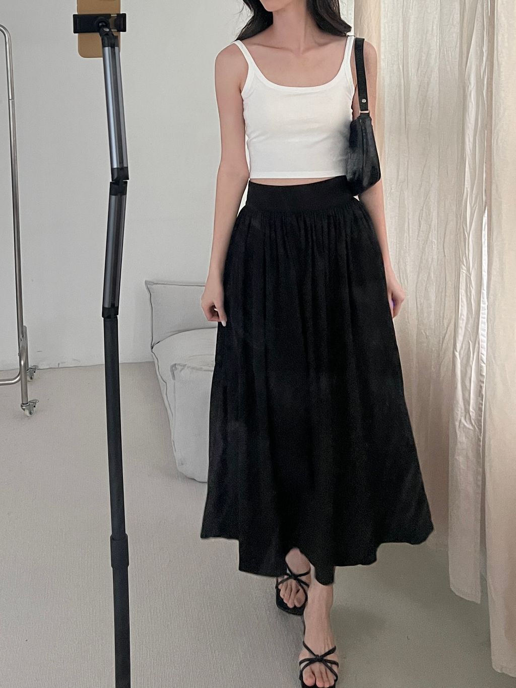Stacey Umbrella Skirt - Black – Lewildfactory ♡