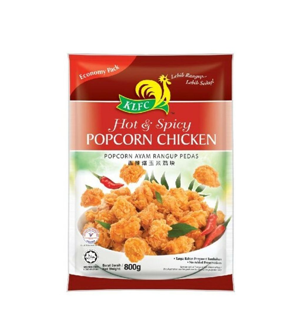 KLFC Crispy Popcorn Chicken Hot & Spicy - 800g.jpg