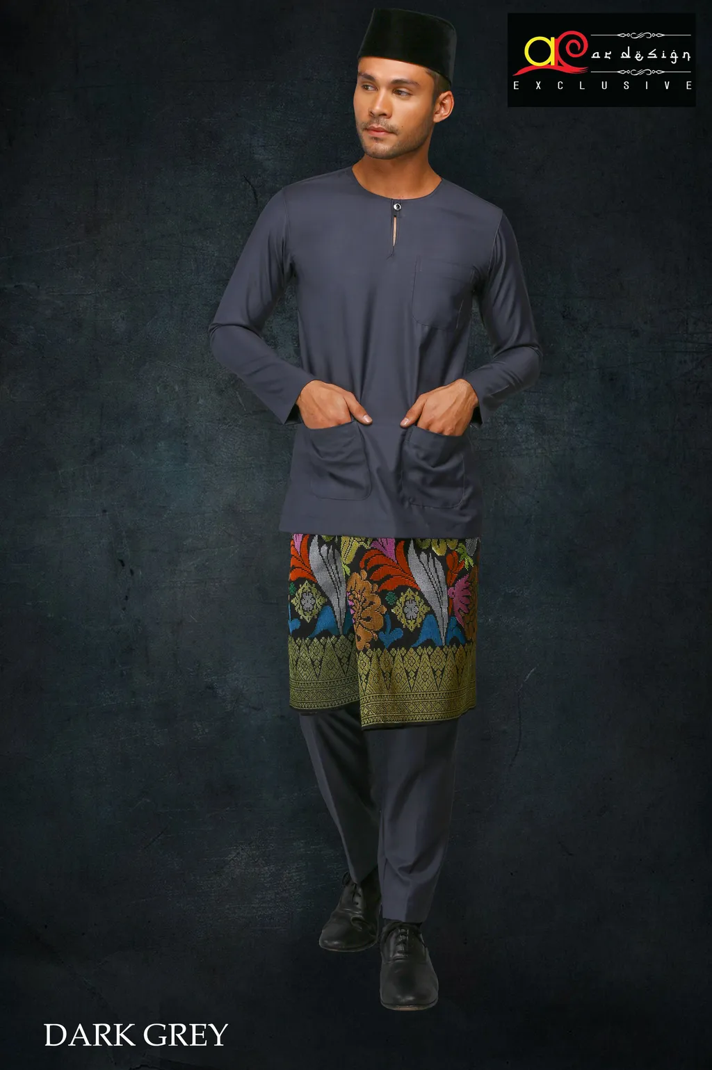 Baju Melayu Slim Fit Berzip Modern Tradisi Teluk Belanga Tr Cotton Ar Design Collection