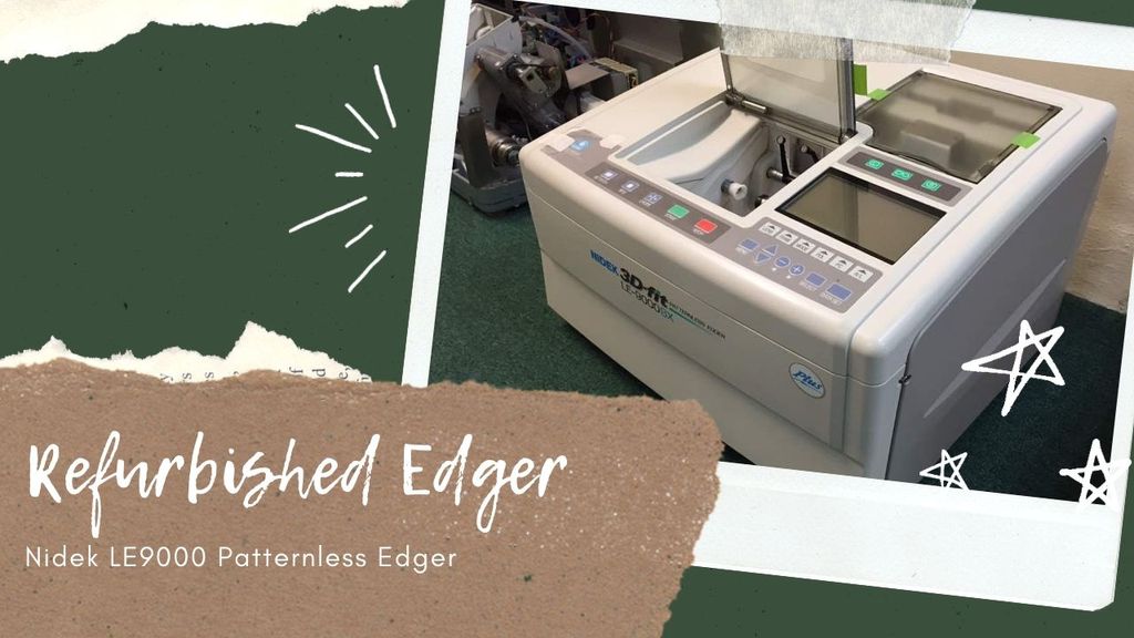 Refurbished Nidek LE9000 Patternless Edger