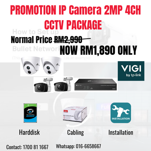 TP LINK VIGI 2MP IP Camera Package