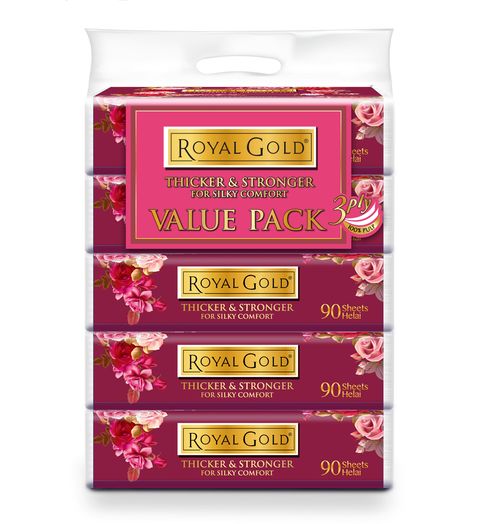 Royal Gold Travel Pack 90's x 5