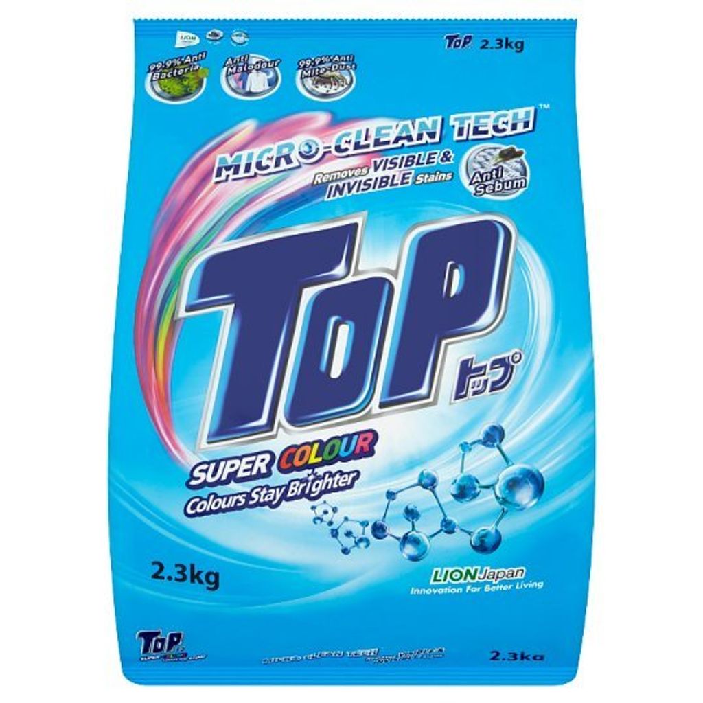 Top Super Colour Micro-Clean Tech Powder Detergent 2.3kg RM13.80.jpg