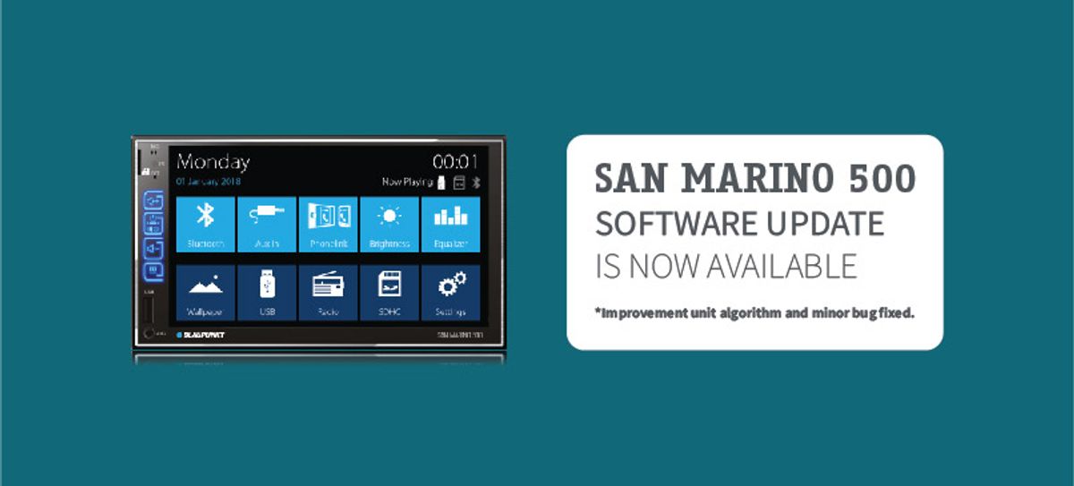 Blaupunkt San Marino 500 system software update now available