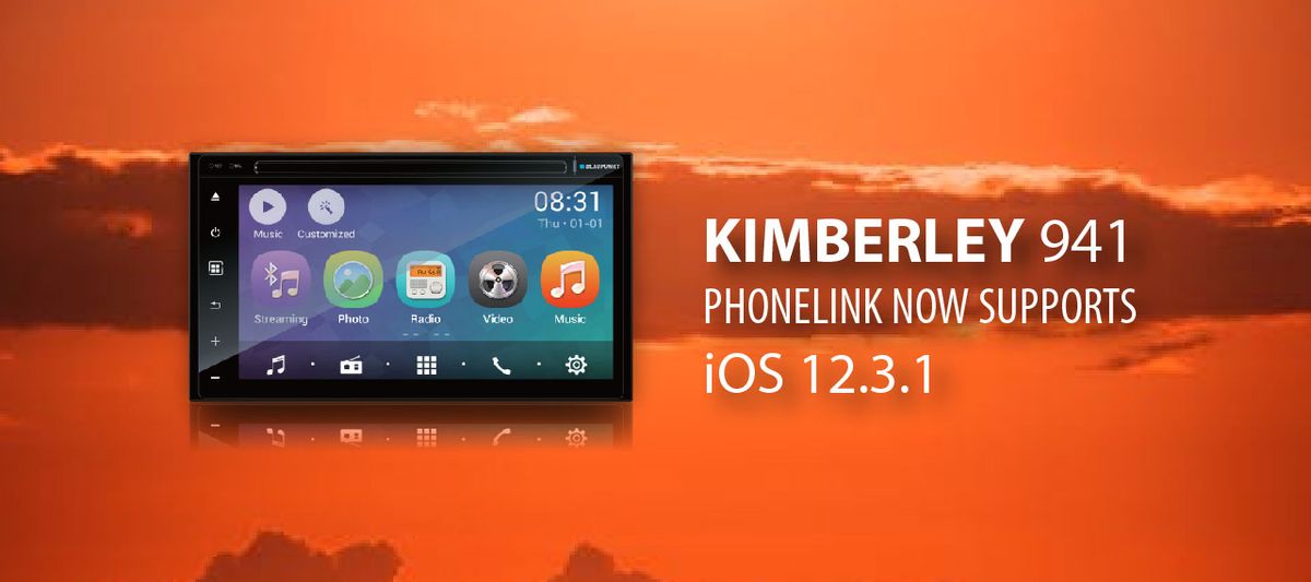 Blaupunkt Kimberley 941  Latest Phonelink Update Available - Supports iOS 12.3.1