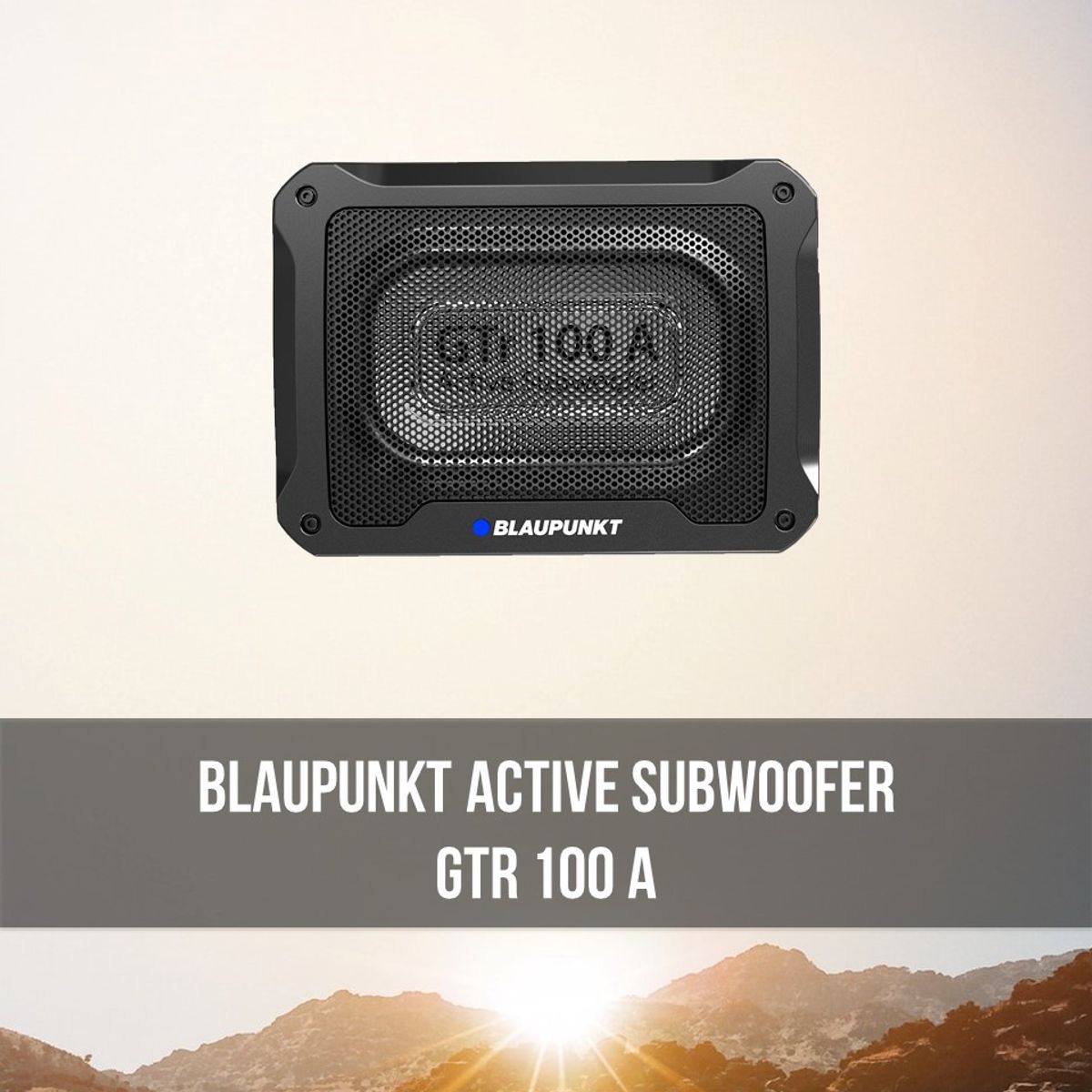 Delivers Clean Bass with maximum output power, Blaupunkt Active Subwoofer GTr 100A