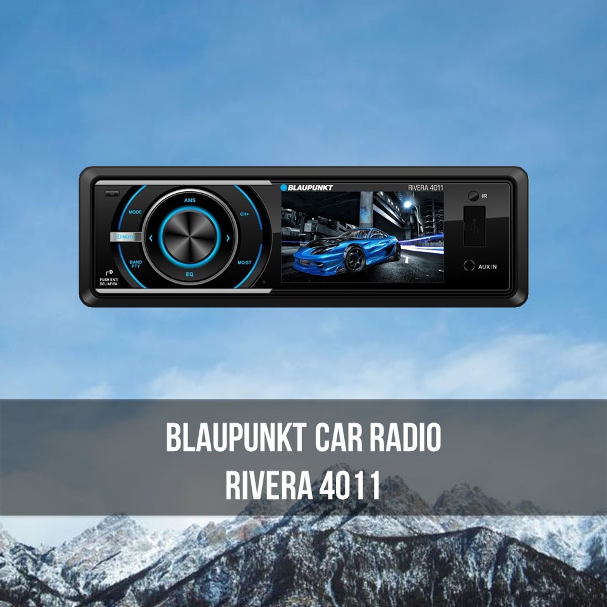 The car radio with LCD screen,Blaupunkt Rivera 4011