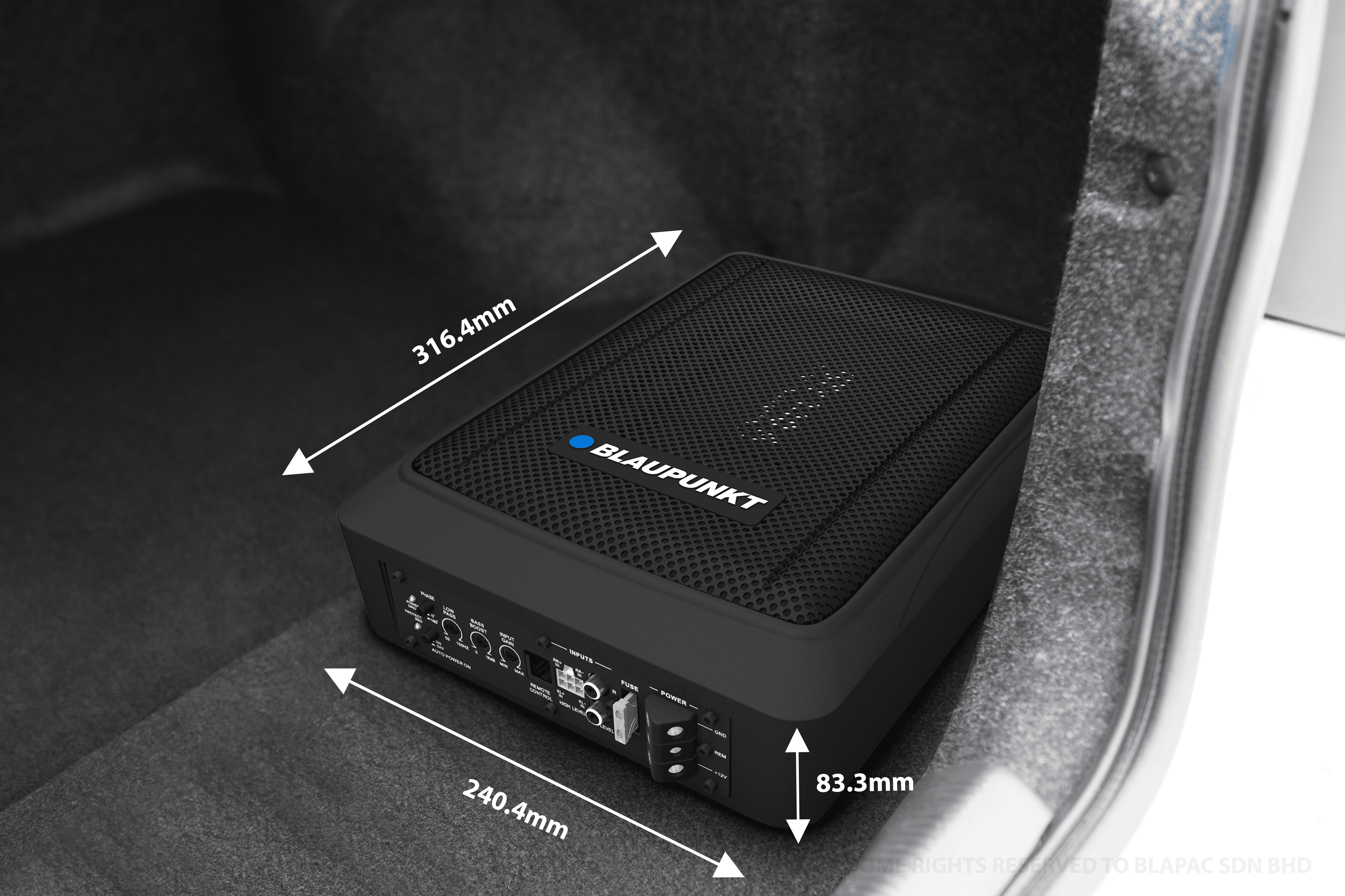 Blaupunkt Active Subwoofer GTr 140 A