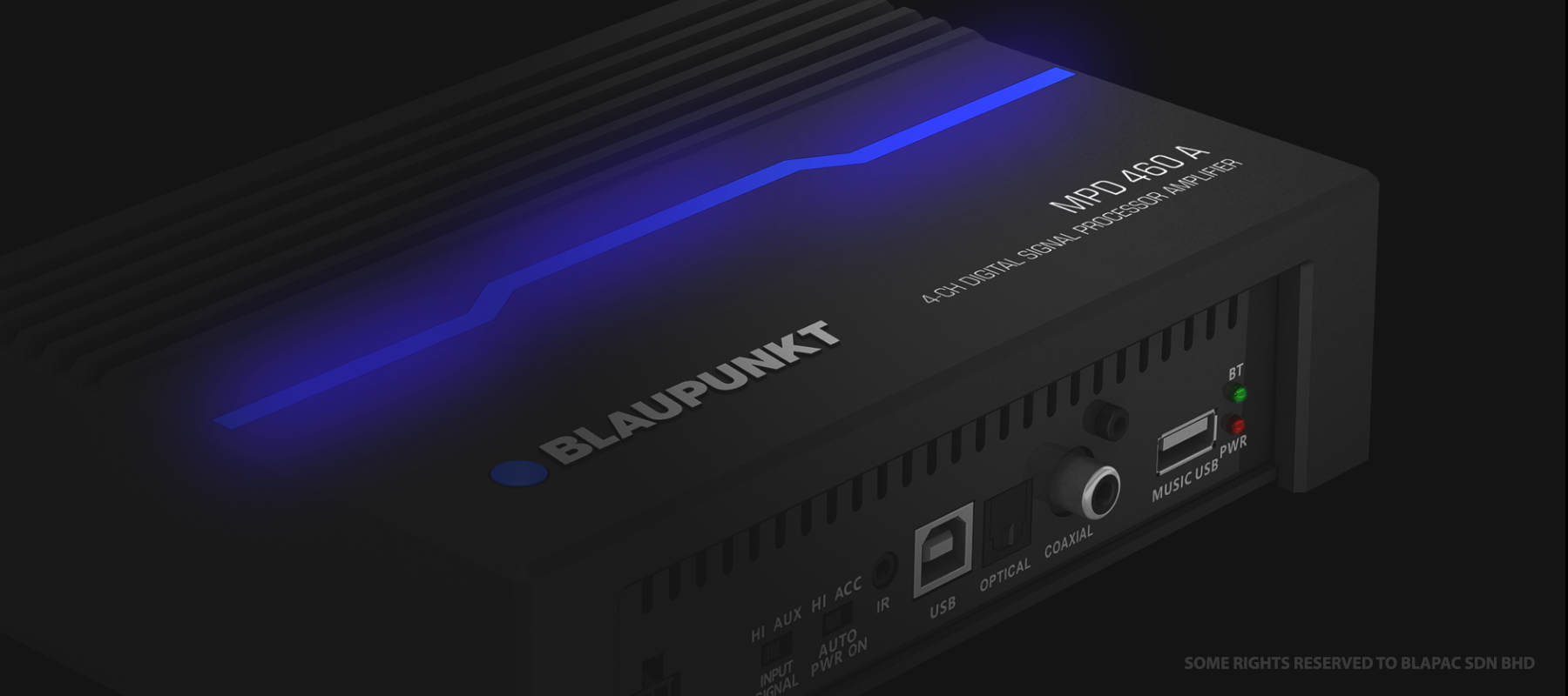 Blaupunkt Velocity Power Amplifier with DSP MPD 460 A