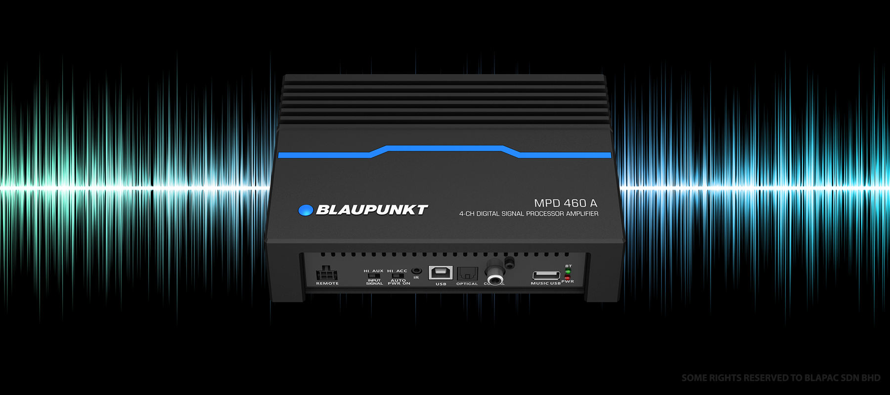 Blaupunkt Velocity Power Amplifier with DSP MPD 460 A