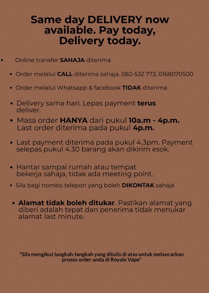 We Provide COD too! (Kuching Area)