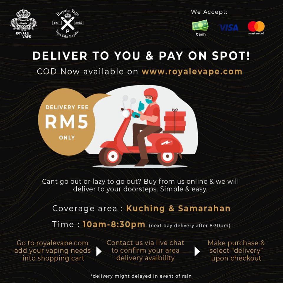 We delivery for only RM5!