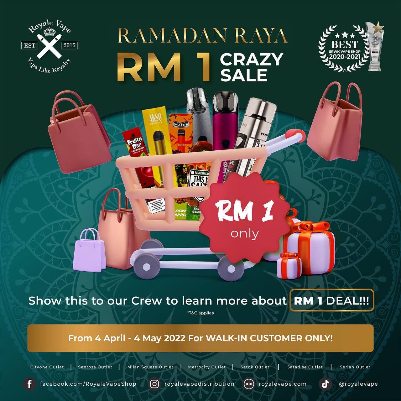 RM1 Crazy Sale is HERE! ‼️🔥