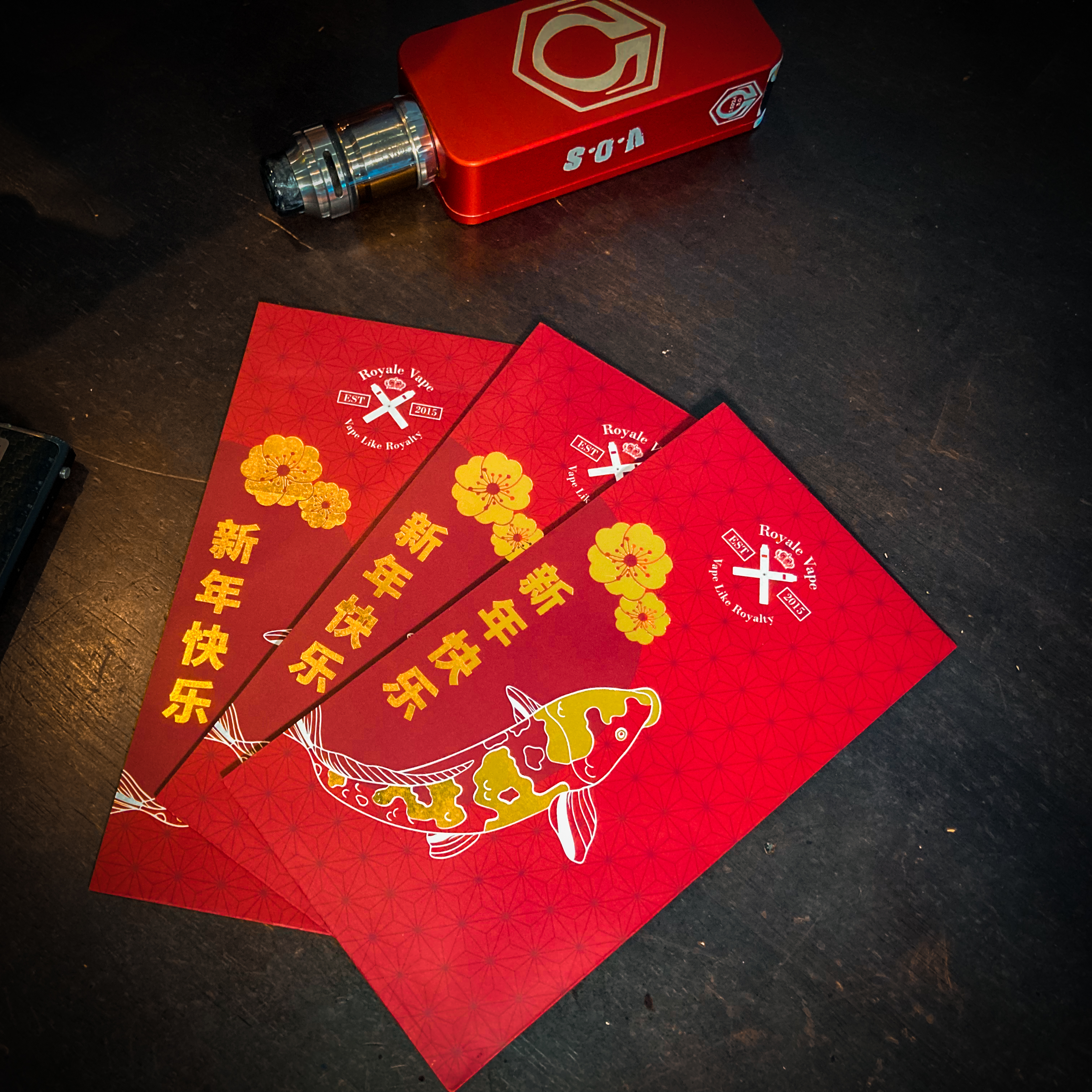 Happy Chinese New Year! Spend only RM20 at any Royale Vape outlet and get your free ang pao packet from us! While stock last,👲🏻🧧