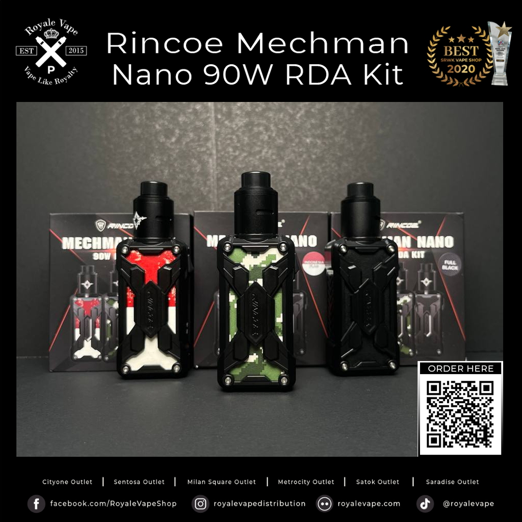 RINCOE MECHMAN NANO 90W RDA KIT Royale Vape
