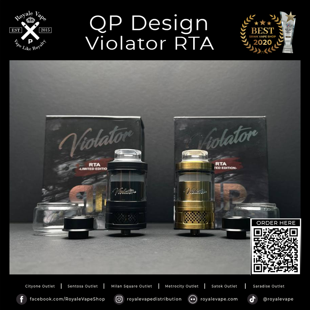 QP DESIGN VIOLATOR RTA ORIGINAL Royale Vape
