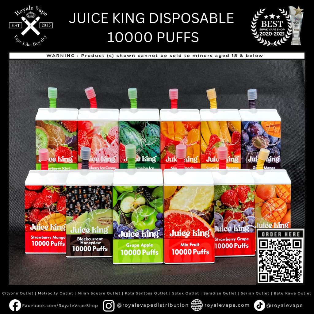 JUICE KING DISPOSABLE 10000 PUFFS Royale Vape