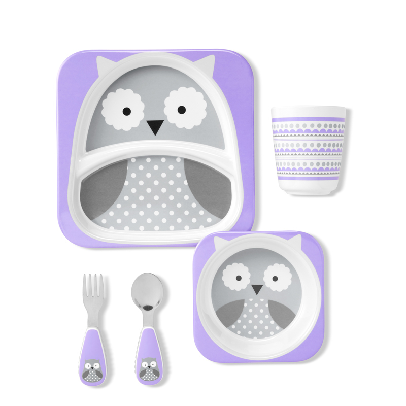 138) Skip Hop Zoo Winter Mealtime Gift Set- Owl_2.jpg