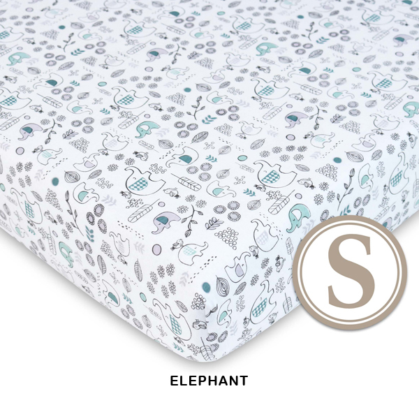 75) Comfy Living Fitted Sheet (S) 24X48 (60X120)_elephant.jpg