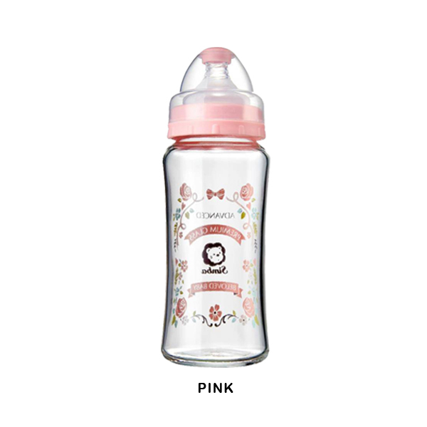 S1) Simba Romance Wide Neck Glass Feeding Bottle 270ml_pink.jpg