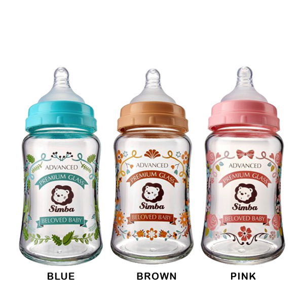 S2) Simba Romance Wide Neck Glass Feeding Bottle 180ml.jpg