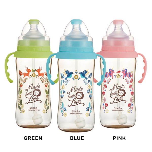 S11)  DOROTHY WONDERLAND PPSU WIDE NECK FEEDING BOTTLE with AUTO STRAW & HANDLE 360ml.jpg