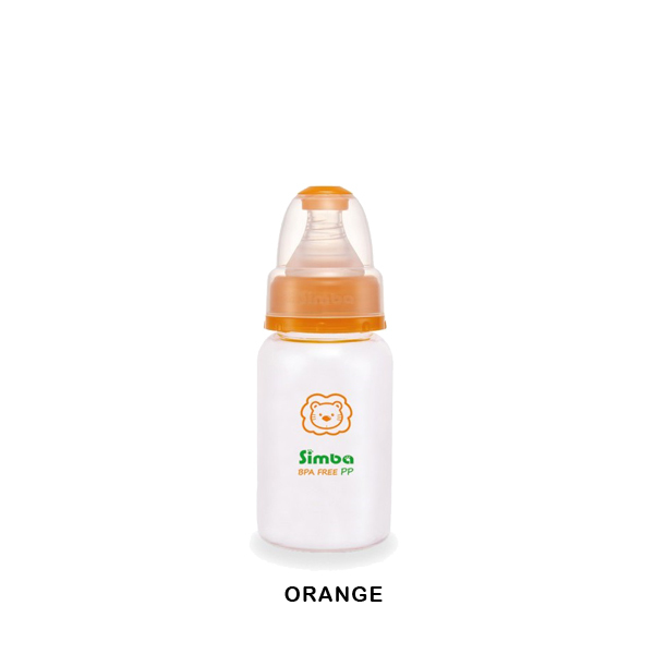 S25) Simba  PP Standard Neck Pp Feeding Bottle - Round Hole (150ml)_orange.jpg