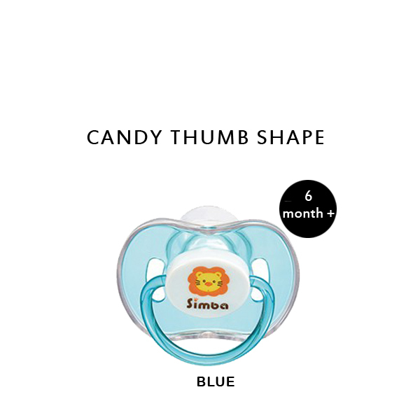 S39) Simba Candy Thumb Shape Pacifier - 6+ Month_blue.jpg