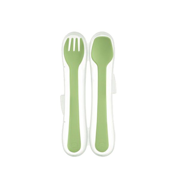 S61) Simba It's Yummy Spoon & Fork Set_lime.jpg