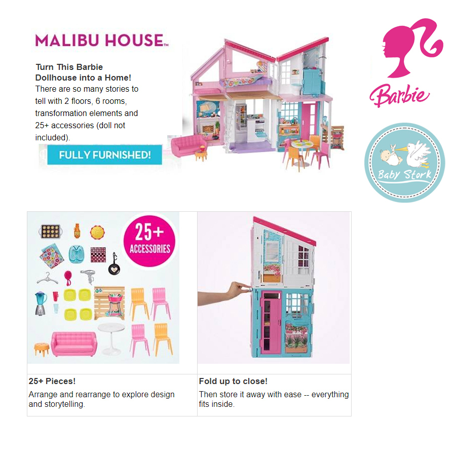 Barbie Malibu House Playset