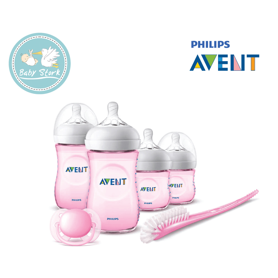 Philips Avent Newborn Starter Set - Natural 2.0 (PP) (Extra Soft Teat) -  Pink / Blue – Baby Stork (MRI2015/1030)