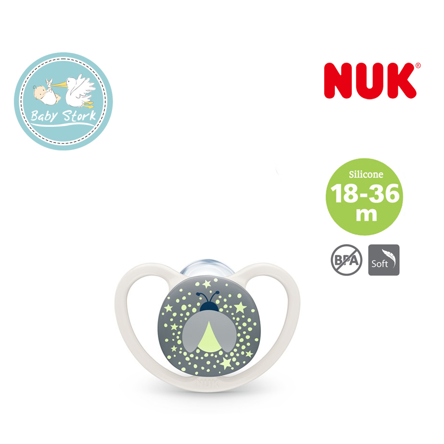 NUK - CHUPETE SILICONA SPACE NIGHT (18-36M)