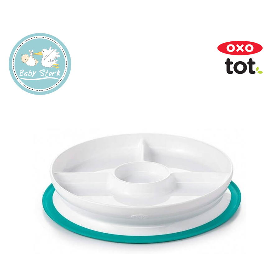 OXO Tot Stick and Stay Suction Divided Plate