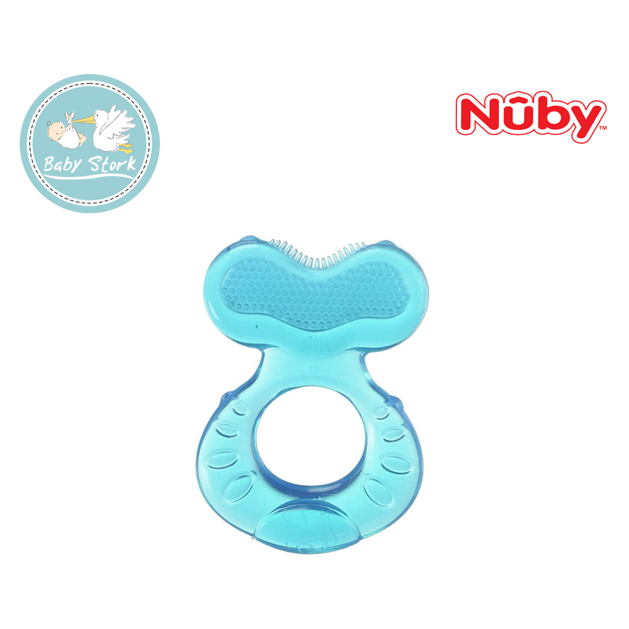 Nuby Comfort Silicone Fish Shaped Teether with Teething Bristles With Case  - Blue / Pink / Green – Baby Stork (MRI2015/1030)
