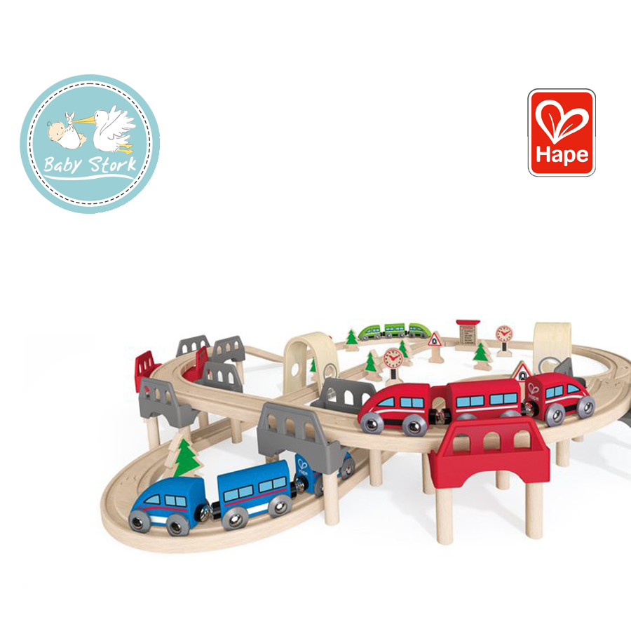 Hape / High & Low Railway Set