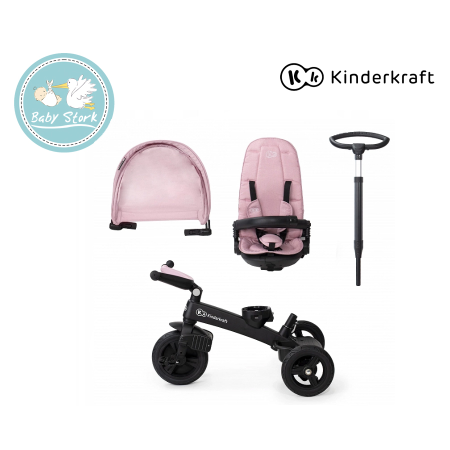 KINDERKRAFT - Tricycle pour enfants 5en1 EASYTWIST beige/noir