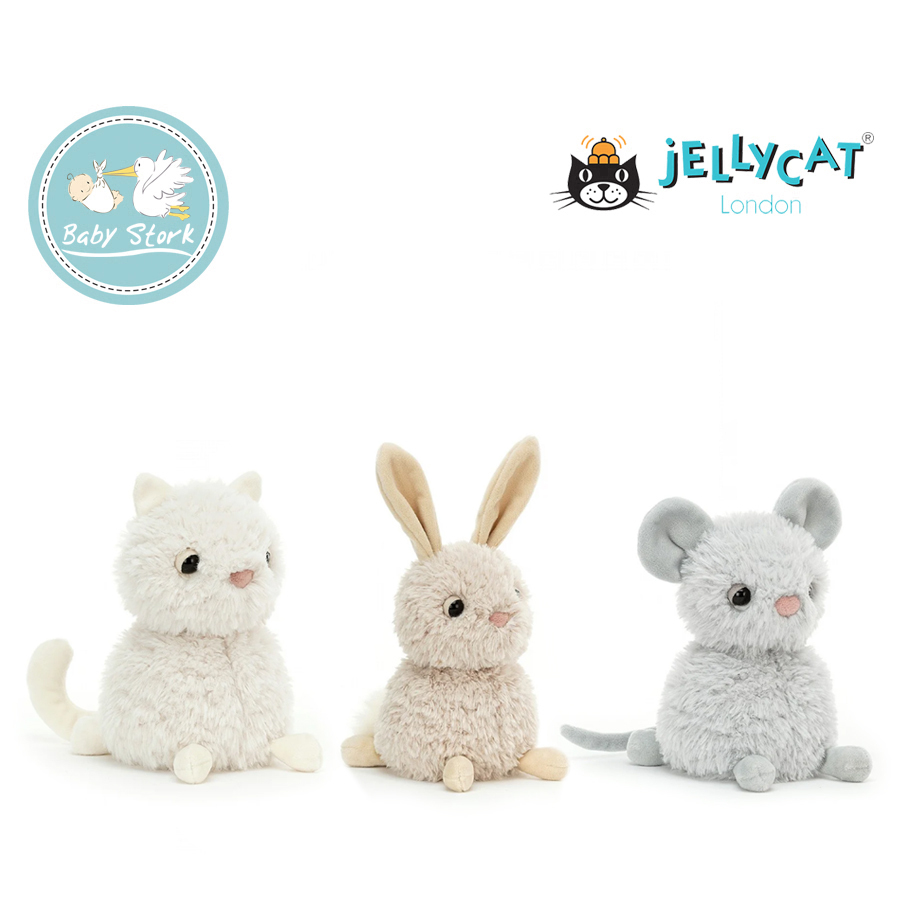 Jellycat Nuzzables Cat / Mouse / Rabbit – Baby Stork (MRI2015/1030)