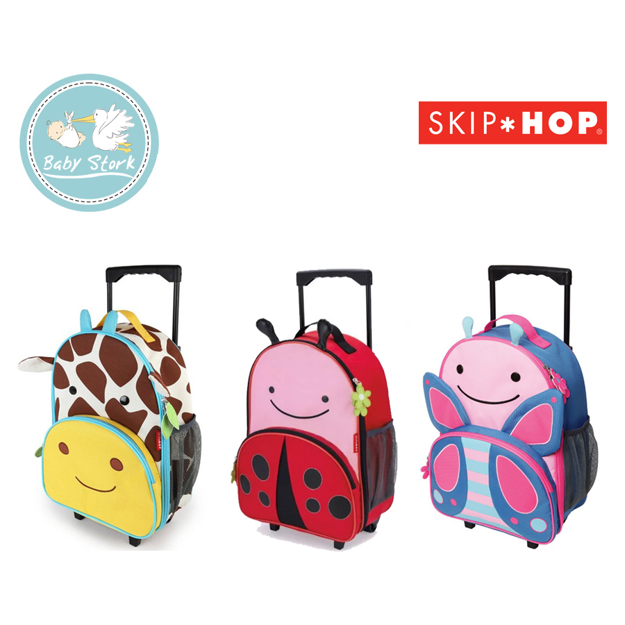 Skip Hop Zoo Kid Rolling Luggage - Giraffe / Butterfly / Ladybug – Baby  Stork (MRI2015/1030)