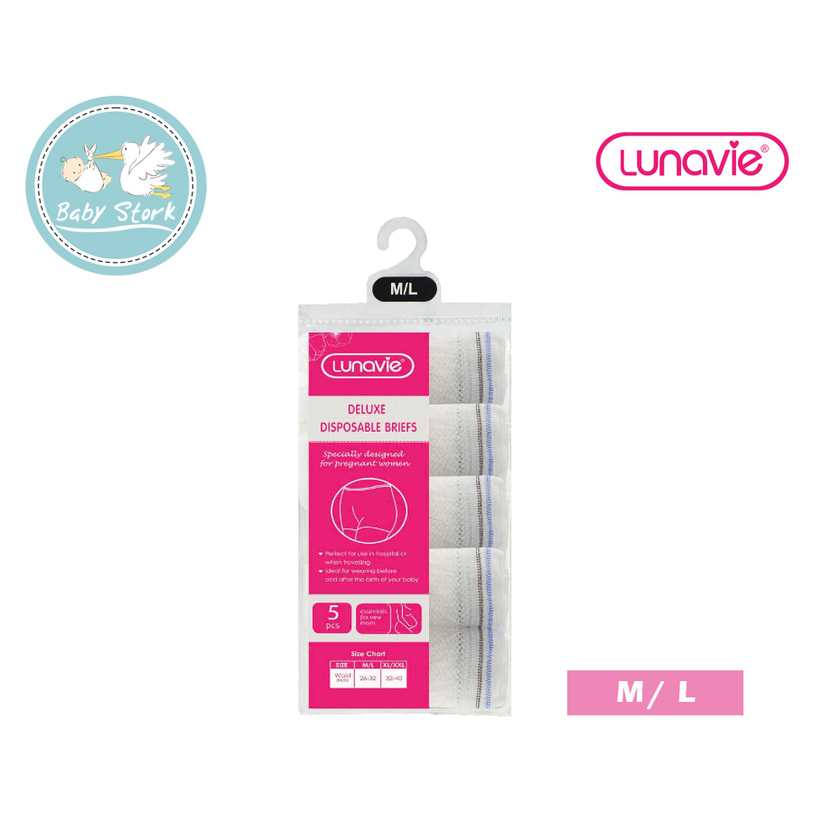 Lunavie Disposable Maternity Panties/ Brief 5pcs/Pack (M/ L or XL