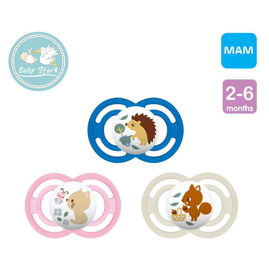 Mam Perfect Pacifier 16+ Months - Blue / Pink / Grey – Baby Stork  (MRI2015/1030)